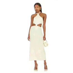 Cult Gaia Cameron Dress in Off White Sz Large
